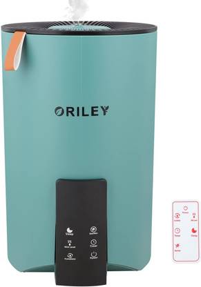 Oriley 2110 Ultrasonic Cool Mist Humidifier With Remote Control and Digital LED Display For Dryness, Cold And Cough, for Home Office Adults and Baby Bedroom (3.5L, 22W, Green) Portable Room Air Purifier