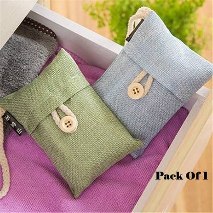 AirSoft 1 Packs Bamboo Charcoal Air Purifying Bag, New House Smell Absorber, Moisture Portable Car Air Purifier