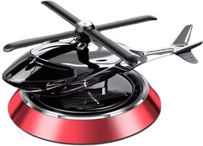 PPSMAX RED Diffuser For Decoration,Solar Powered Helicopter With Perfume Car Air Purifier
