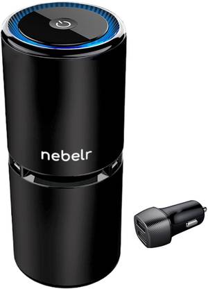Nebelr Car Air Purifier Ionizer - 10 Million Negative Ions - Kills 99.9% Viruses - Removes PM2.5 & Dust - Designed in Japan Portable Car Air Purifier