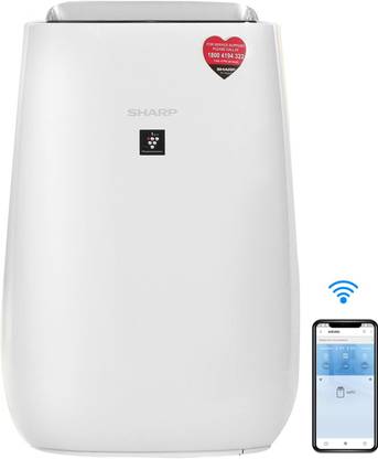 शार्प Fp-J52M-W Wi-Fi Connectivity,Remote Operation Capability,Pm 2.5 Display पोर्टेबल रूम  एयर प्यूरीफायर