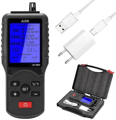 Rrmin Multifunctional Air Quality Tester CO2 TVOC Meter Air Quality Meter