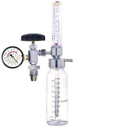 KISC Oxygen Flowmeter Regulator with Humidifier Air Quality Meter