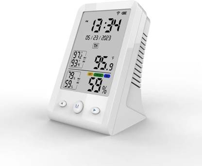 amiciSense Digital Thermometer and Hygrometer, Temperature and Humidity Monitoring Air Quality Meter