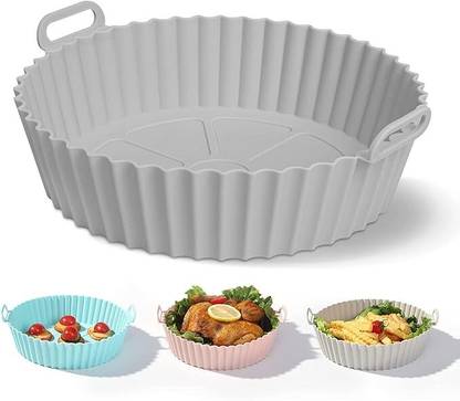 Seseno Pack of 1 grey Stain-Resistant Fryer Tray Airfryer Tray
