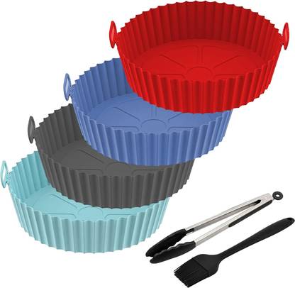 ITUSHA 4 Silicone Air Fryers Liners Airfryer Tray