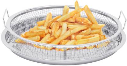 Gyanadh Baking Mesh Tray Rack,Oil Leak Mesh Basket,Non-Stick Oven Airfryer Tray