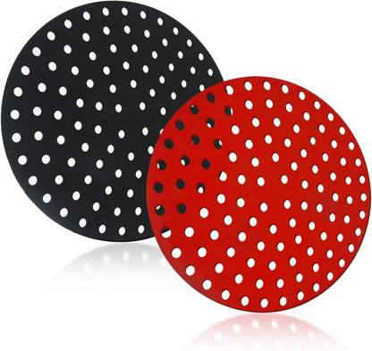 GOPINATH AUTOLINK 2 pcs Silicone Air Fryer Liners mats Pad Accessories Parchment Paper Oven Baking Airfryer Tray
