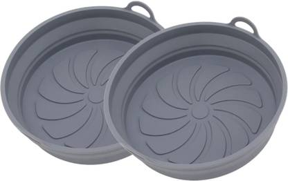 kitchenwiz Silicone Basket for Hot Air Fryer Foldable Basket Air Fryer Liners Airfryer Tray