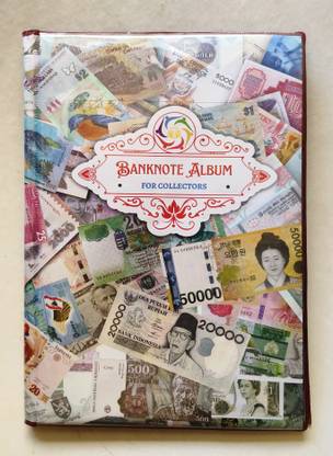 Special Minds Store Aesthetic Design 120 Packet Banknote Album for World Currency Collection Album