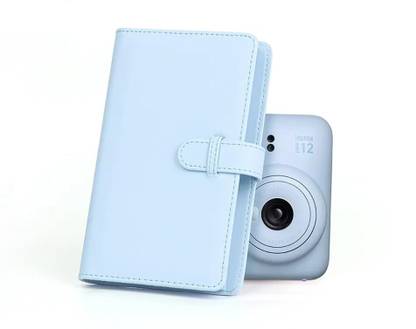 UrjaHome 108 Pockets PU Instax Photo Album for Fujifilm Mini LiPlay Evo - Pastel Blue Album