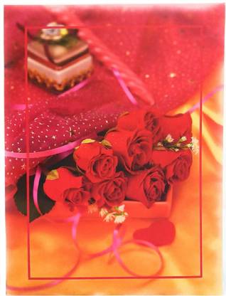 Sri Durga Collection Red Album with Rose_4x6Inch_80Pocket Album