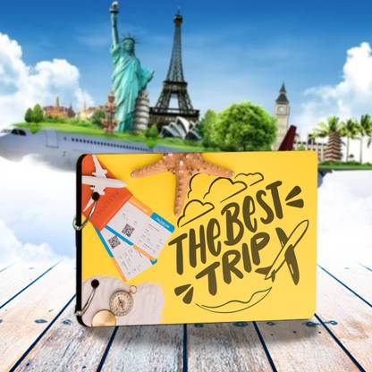 FUTURE HUB The Best Trip-(CL) Artworks Wooden Photo Album Scrap Book (22 cm x 16 cm) Album