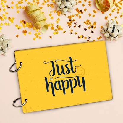 WallDaddy Photo Album For Memories JustBeHappy-P Scrapbook For Memories Memory Book Album