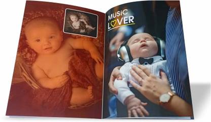 UNIPRINT Photo Book Magazine Style Photo Album Book (Multicolour 32 Pages , A4 ) Album