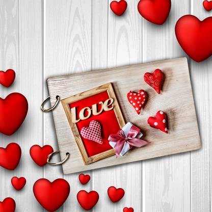 WallDaddy Photo Album For Memories RedHeart-P Scrapbook For Memories Memory Book Album