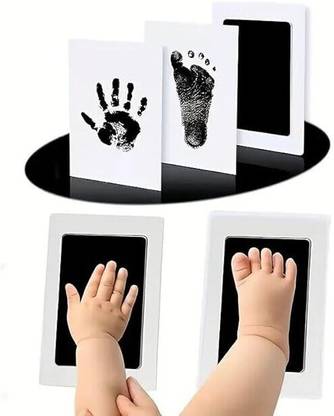 Shikshapatri Baby hand and footprint kit, infant hand foot impression print DIY, No touch Album