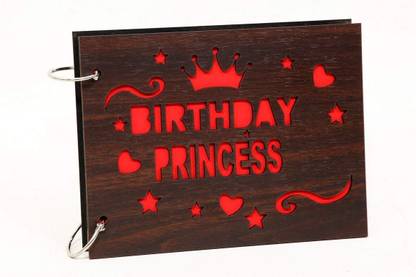 Tondwal Wooden DIY Photo Album Scrapbook Memory Book, Photo Album Album (Photo Size Supported: (4x6, 5x7, 5x5) inch) Album