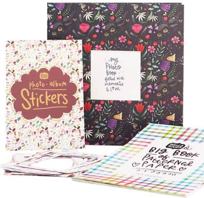 Alicia Souza Photo Album Combo | Patterned Paper, Sticker Book, Frames & Cards, Photo Album