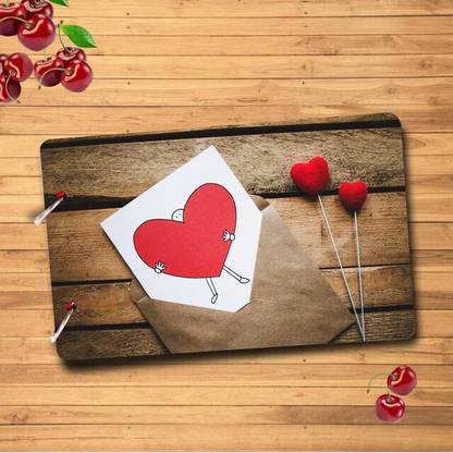 WEBELKART Wooden DIY Photo Album Scrapbook Memory Book, Photo Album Album
