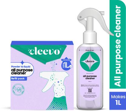 cleevo All Surface Cleaner Liquid Spray | 1L Bottle Pack | Multipurpose | Lavender