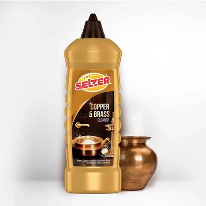SELZER Brass & Copper Cleaner | Liquid for Brass & Copper Cleaning, Effectively Cleaner