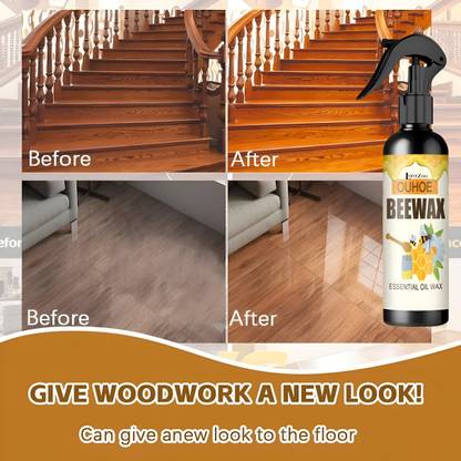 LootZoo Natural Micro-Molecularized Beeswax Spray, Furniture Polish & Shiner, Pack of 2