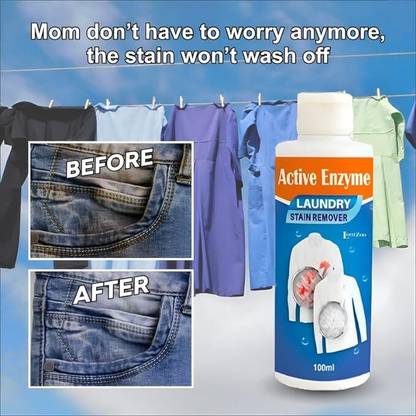होकेमर Active Enzyme Laundry Stain Remover, Remove Tough Stains from Cloths