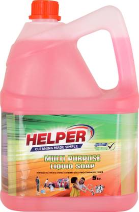 HELPER MULTI PURPOSE CLEANER LIQUID SOAP, ROSE -5L PACK