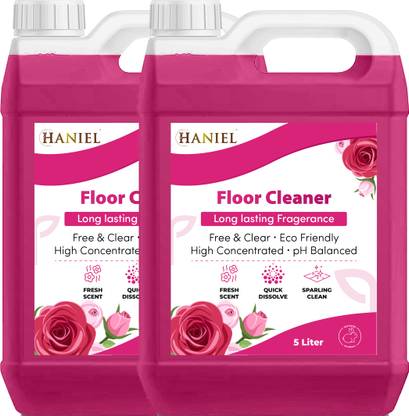 HANIEL Floor Surface Cleaner for Tile and Wood, EWG Verified, Streak-Free(Rose)(Pink)