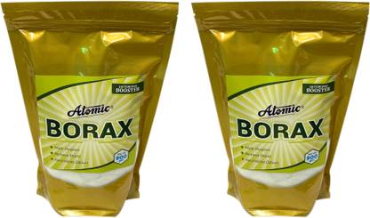 ATOMIC Borax Powder 900 GM X 2 For Detergent Booster in Preserving Flowers | Crafting