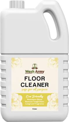 Wash Army Floor Cleaner for Tile and Wood, Streak-Free, Vegan and Cruelty-free(Yellow)