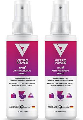 Vetro Power Fabric Leather Surface Disinfectant Spray Kills 99.99% Bacteria Viruses