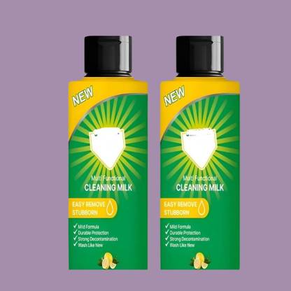 BM brothers Cleaning Milk – 2 x 100 ml Bottles | Fast Action Formula for Home Cleaning