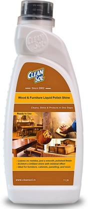 cleansol Wood and Furniture Liquid Polish Shine - 1 Ltr