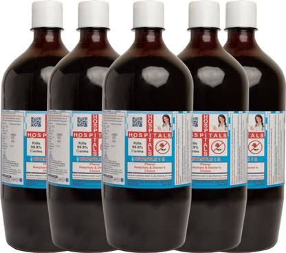 Multicure Black grade 3A Phenyl/Phenyle set of 5 bottles 1 Ltr each