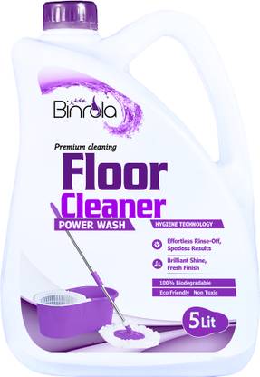Binrola Floor Cleaner Non-Toxic Baby Safe & Pet Friendly Lime & Lemongrass(Purple)