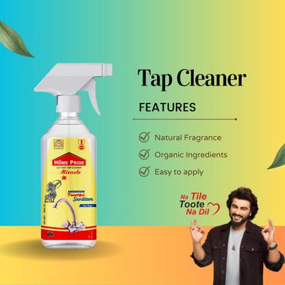 home pride TAP CLEANER FOR BATHROOM & KITCHEN | HARD STAIN REMOVER (0.5L) CITRUS