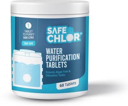 सेफ क्लोर Chlorine Tablet for Water Tanks of 500L Overhead & Underground Tanks