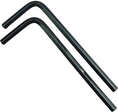 4MECH 8mm L-Type Hex Allen Key Hardened Chrome Vanadium Steel (Pack of 2) Allen Key Set