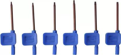 De Neers 6mm Flag Allen Key For Home and Industrial Use Allen Key Set T-6 (Pack of 1) Allen Key Set