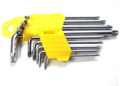 DUMDAAR new 9pcs Multi size Torx Allen key set Allen Key Set