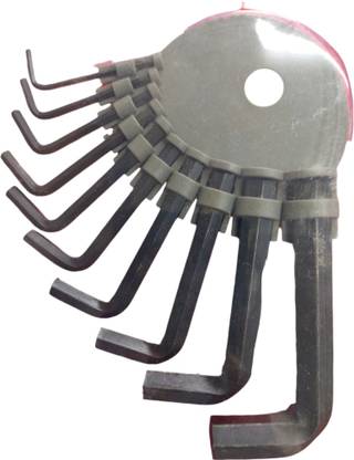 Sceptre SPLK 10pc best quality L shape Full Hex Allen Key Set