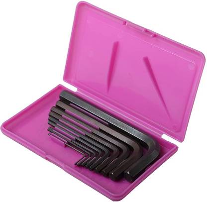 B K Jagan and Co Allen Key Set L Shape-1/16''-3/8'' Allen Key Set