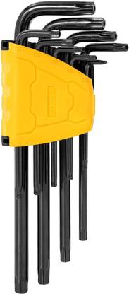 Deli Torx Hex Key L-Shape Long Arm Allen Wrench Keys Size T10/15/20/25/27/30/40/45/50 Allen Key Set