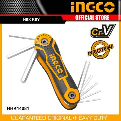 INGCO HHK14081 8 in 1 Folding Allen Key Set