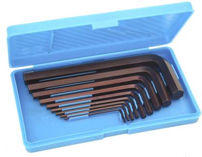 Kiesh AK64 9 Pcs Allen Key Set L Shape Repair Tool Kit For Bike/Cycle/Guitar Allen Key Set