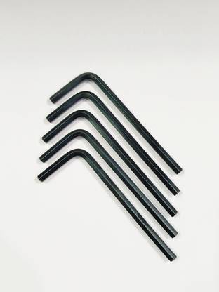4MECH 4mm Allen Key Set (Pack of 5), 4mm Hex L-type Allen Key Set