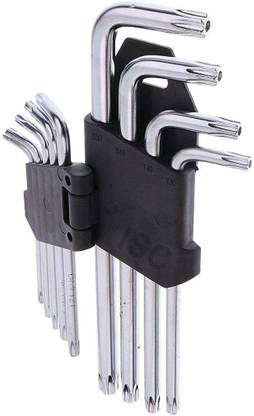 Power Up 9Pcs L Type Screwdriver Double-End Allen Key Set