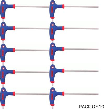 DE-NEERS 6mm Two Way Hex With Handle | For Home and Industrial Use Allen Key Set Allen Key Set